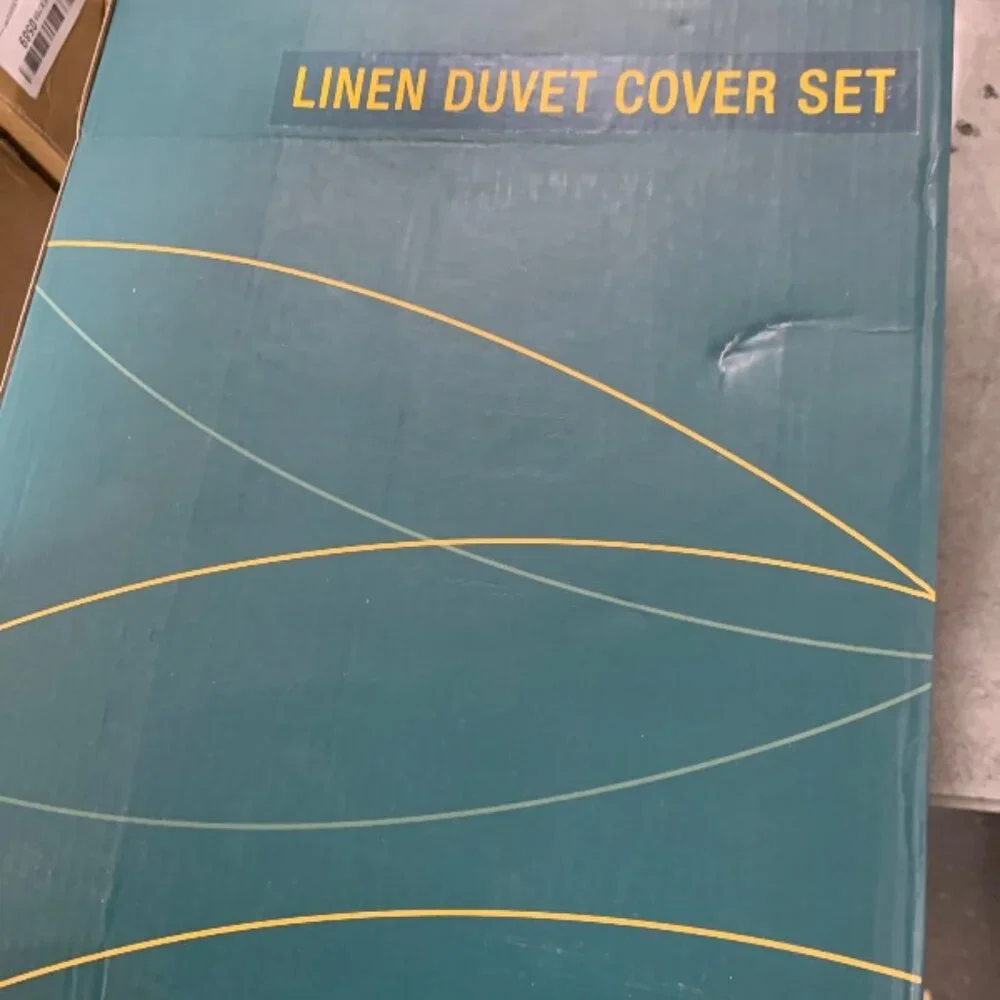 100% France Linen Duvet Cover Set 3 Pcs
